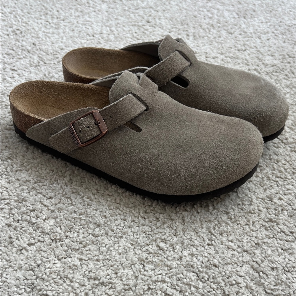 Birkenstock Kids Suede Slippers